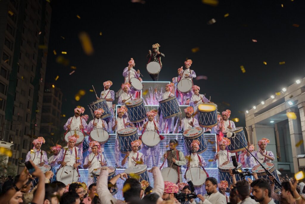 Grand royal finale celebration with traditional dhol showcase - ABDC Royal